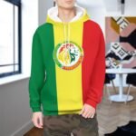 Senegal Kapuzenpulli Mit Fleece Für Männer Und Frauen