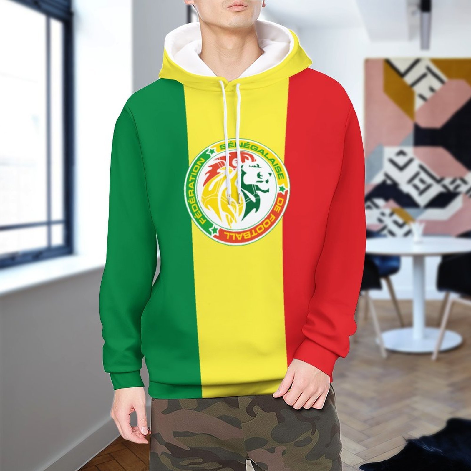 Senegal Kapuzenpulli Mit Fleece Für Männer Und Frauen Senegal Kapuzenpulli Mit Fleece Für Männer Und Frauen
