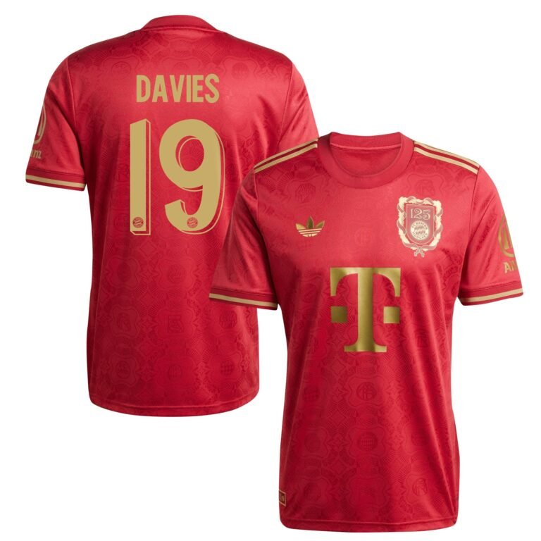 FC Bayern München 125 Jahre Alphonso Davies 19 Jubiläumstrikot 2024-2025