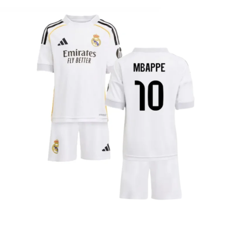 Real Madrid Kylian Mbappé 10 Heimtrikot Kinder 2025-2026
