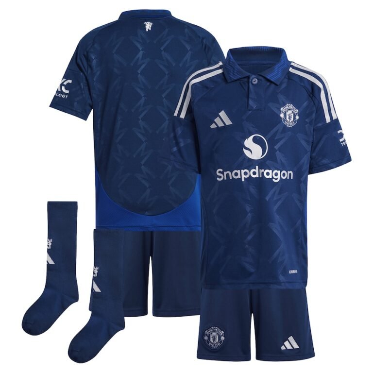 Manchester United Auswärtstrikot Kinder Mini Kit 2024-2025