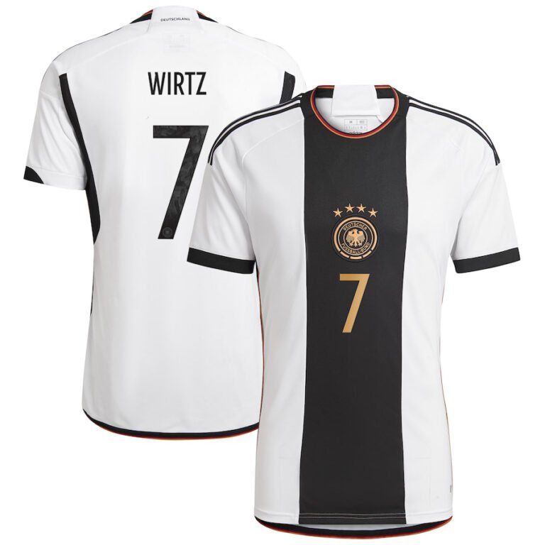 Deutschland Florian Wirtz 7 Home Trikot WM 2022