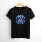 Paris Saint-Germain Damen Kurzarm Rundhals T-Shirt Casual Sommer Tops