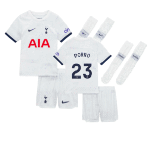 Tottenham Hotspur Pedro Porro 23 Heimtrikot Kinder 2023-2024