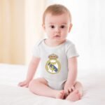 Real Madrid Baby Bodysuit Strampler Schlafanzug Mit Kurzen Ärmeln