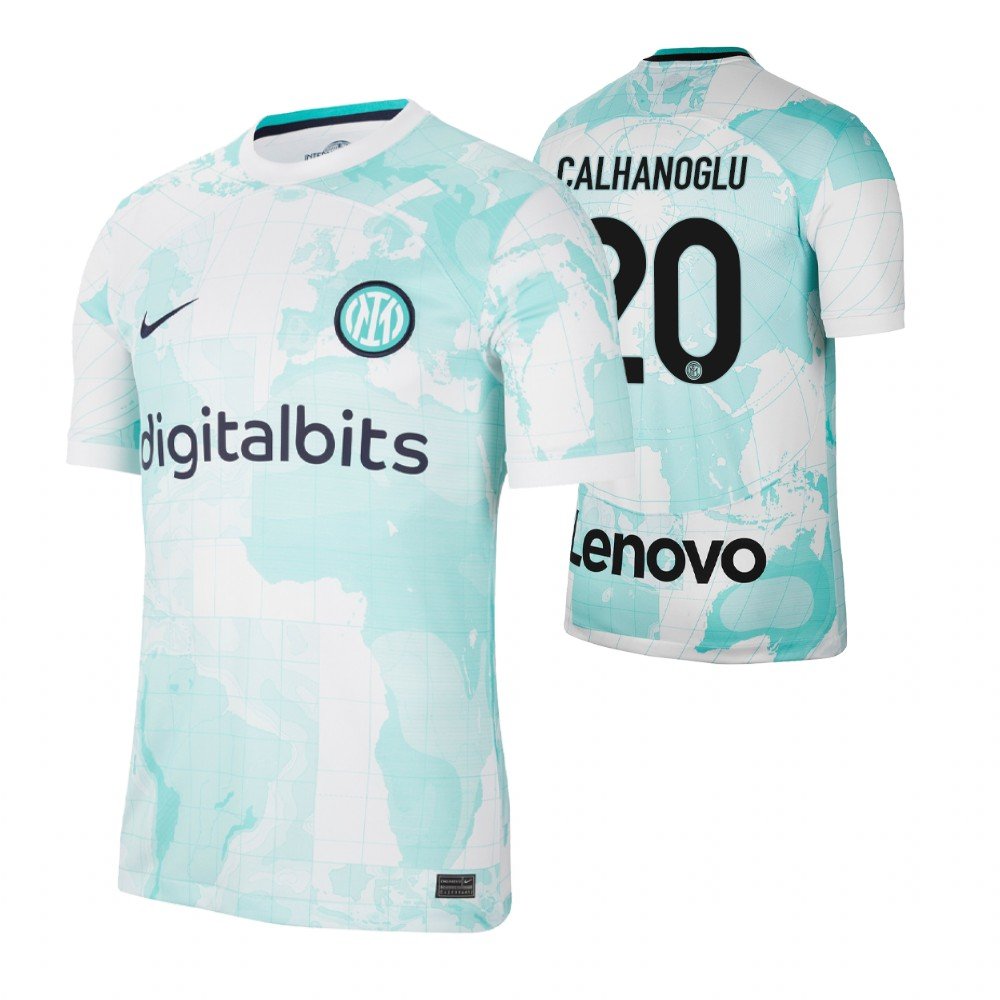 Inter Mailand Hakan Calhanoglu 20 Away Trikot 2022-2023 Inter Mailand Hakan Calhanoglu 20 Away Trikot 2022-2023