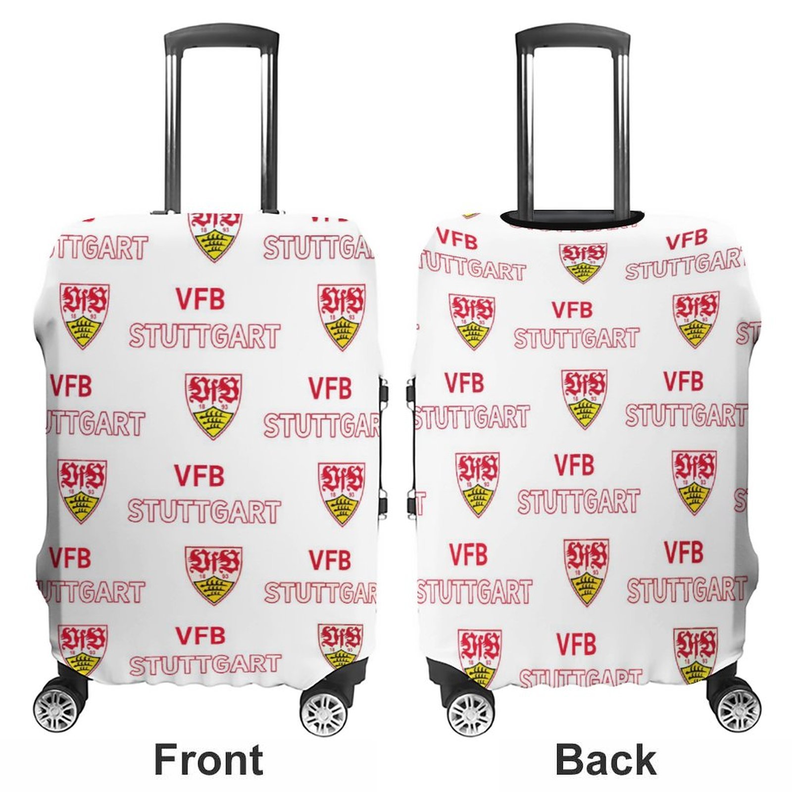 VfB Stuttgart Gepäckschutz Elastisches Design Staubdicht Und Anti-Kratz-Gepäckhülle VfB Stuttgart Gepäckschutz Elastisches Design Staubdicht Und Anti-Kratz-Gepäckhülle