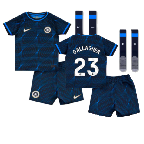 Chelsea FC Conor Gallagher 23 Auswärtstrikot Kinder Mini Kit 2023-2024 Chelsea FC Conor Gallagher 23 Auswärtstrikot Kinder Mini Kit 2023-2024