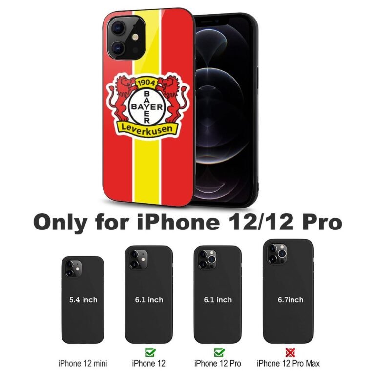 Bayer Leverkusen Stoßfest Glaskasten Handyhüllen & Cover Für IPhone 12