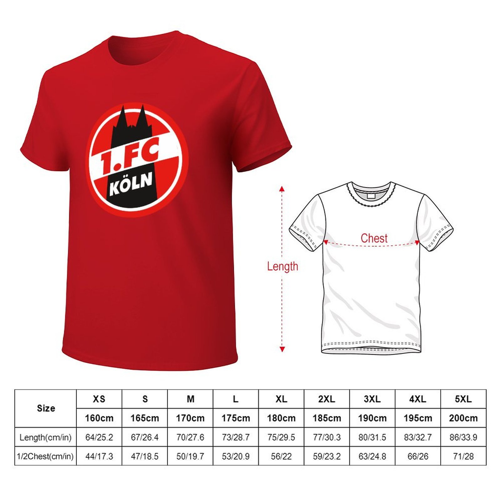FC Köln Core Stretch Slim Cneck Gildan Tee T-Shirt Herren FC Köln Core Stretch Slim Cneck Gildan Tee T-Shirt Herren
