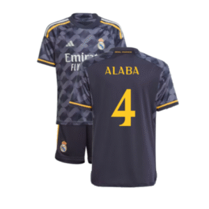 Real Madrid David Alaba 4 Auswärtstrikot Kinder Mini Kit 2023-2024