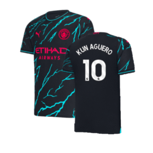 Man City Kun Aguero 10 Third Trikot 2023-2024