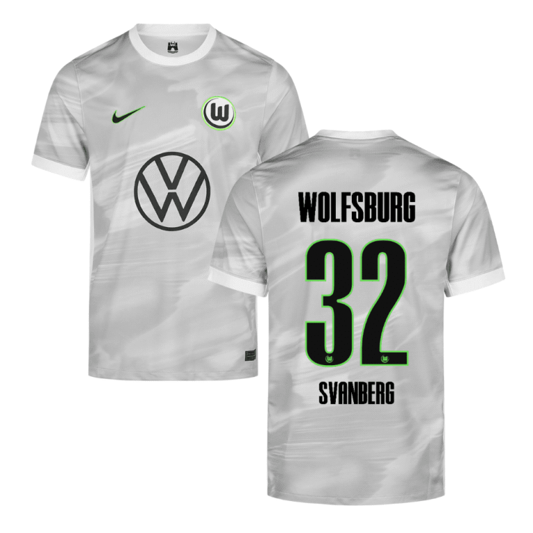 VFL Wolfsburg Mattias Svanberg 32 Away Trikot 2025-2026