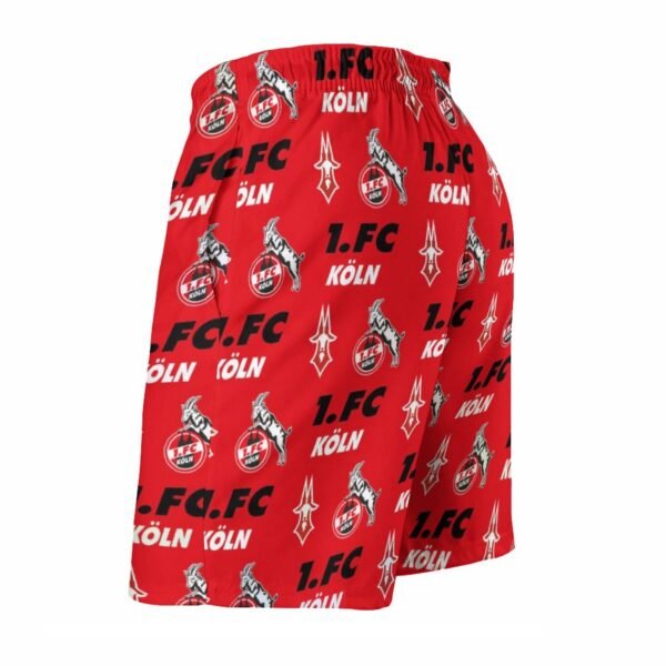 FC Köln Herren Badehose Schnelltrocknende Strandshorts Mit Tasche Kordelzug Shorts