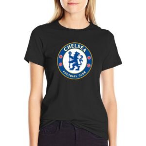 Chelsea FC Damen Kurzarm Rundhals T-Shirt Casual Sommer Tops