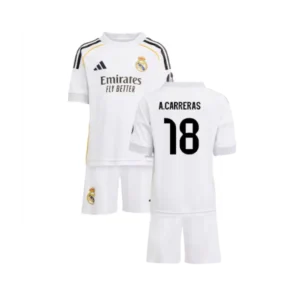 Real Madrid Álvaro Carreras 18 Heimtrikot Kinder 2025-2026