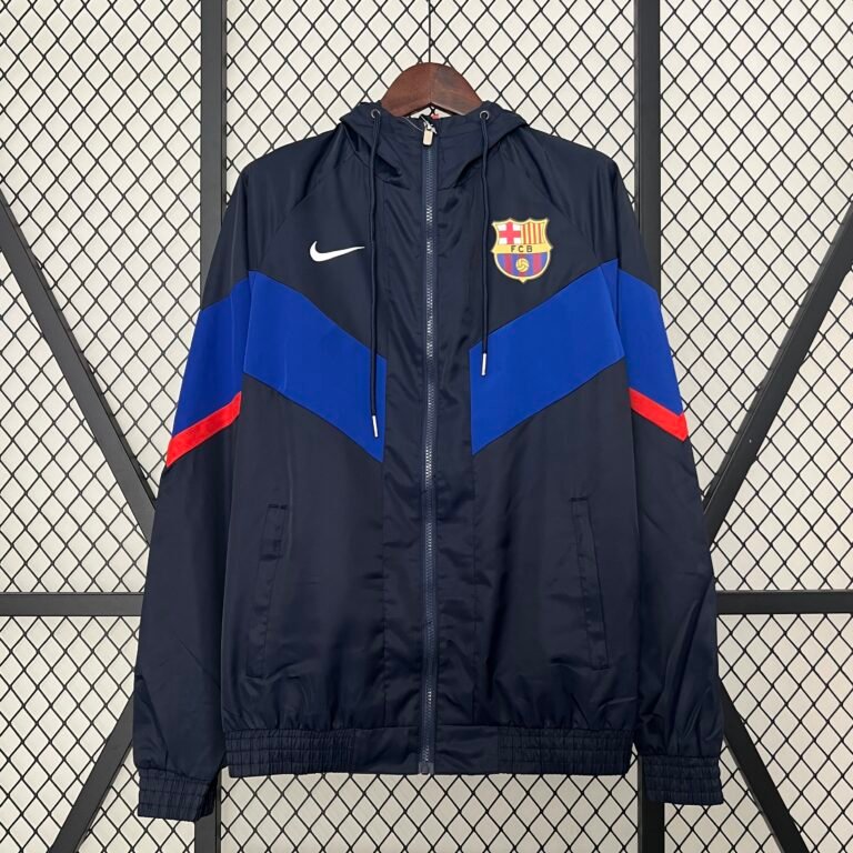 FC Barcelona Winterjacke 2024-2025 - Schwarz Blau