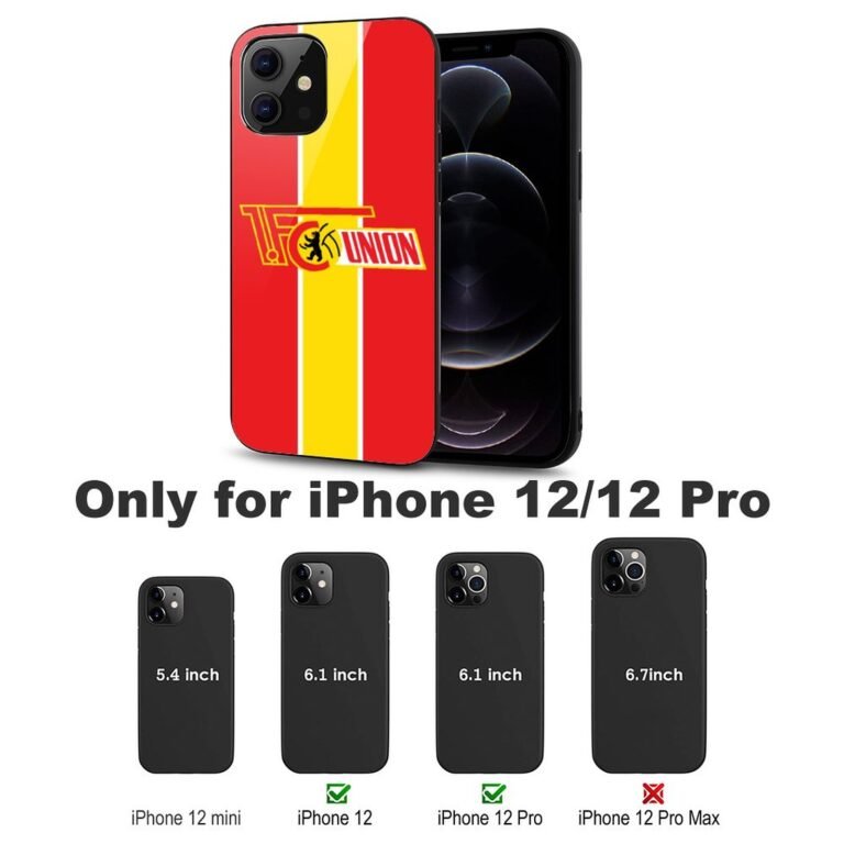 FC Union Berlin Stoßfest Glaskasten Handyhüllen & Cover Für IPhone 12