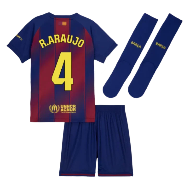 FC Barcelona Ronald Araújo 4 Heimtrikot Kinder 2025-2026