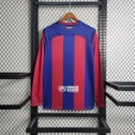 FC Barcelona Langarm Home Trikot 2023-2024 - Blau