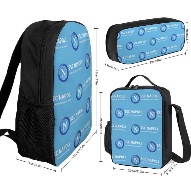 SSC Neapel Student Schulranzen Lunchbag Stifttasche Kombination