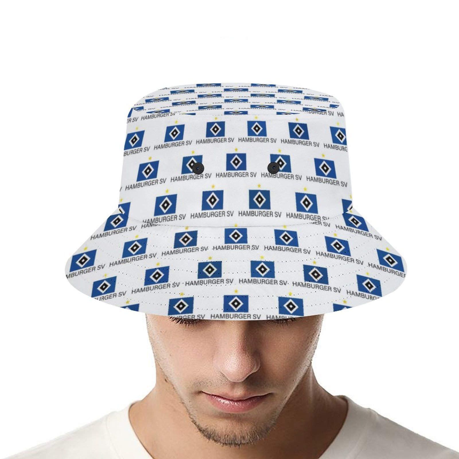 Hamburger SV Karomuster Sommer Sonnenhut Reversible Bucket Hat Hamburger SV Karomuster Sommer Sonnenhut Reversible Bucket Hat