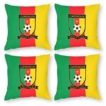 Kamerun Dekorative 4er Set Kissenbezüge Kissenhülle Sofakissen Bezug