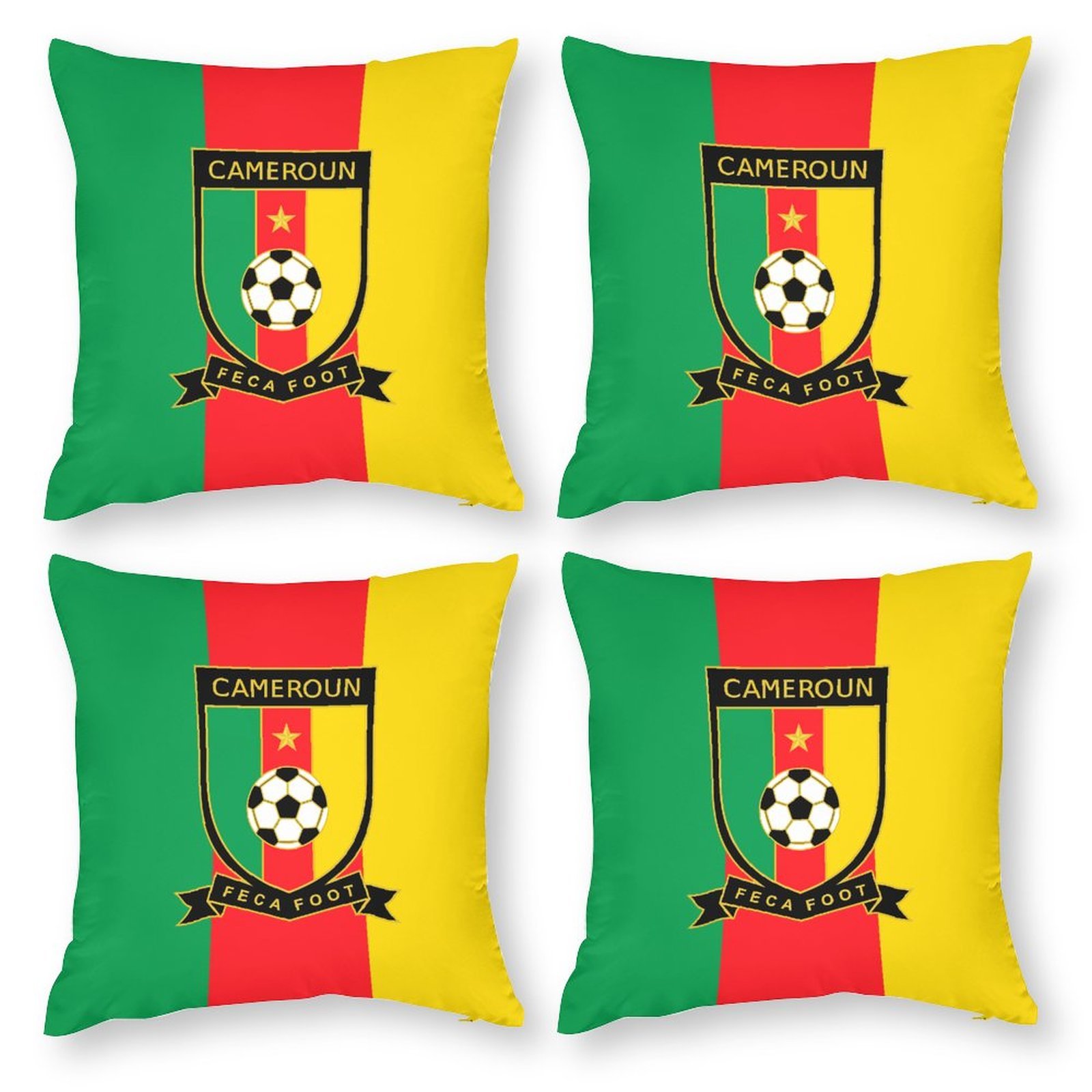 Kamerun Dekorative 4er Set Kissenbezüge Kissenhülle Sofakissen Bezug Kamerun Dekorative 4er Set Kissenbezüge Kissenhülle Sofakissen Bezug