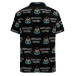 Newcastle United Kurzärmelige Herrenhemden, Passform Sommer Kurzarm Casual Button-Down Hemden