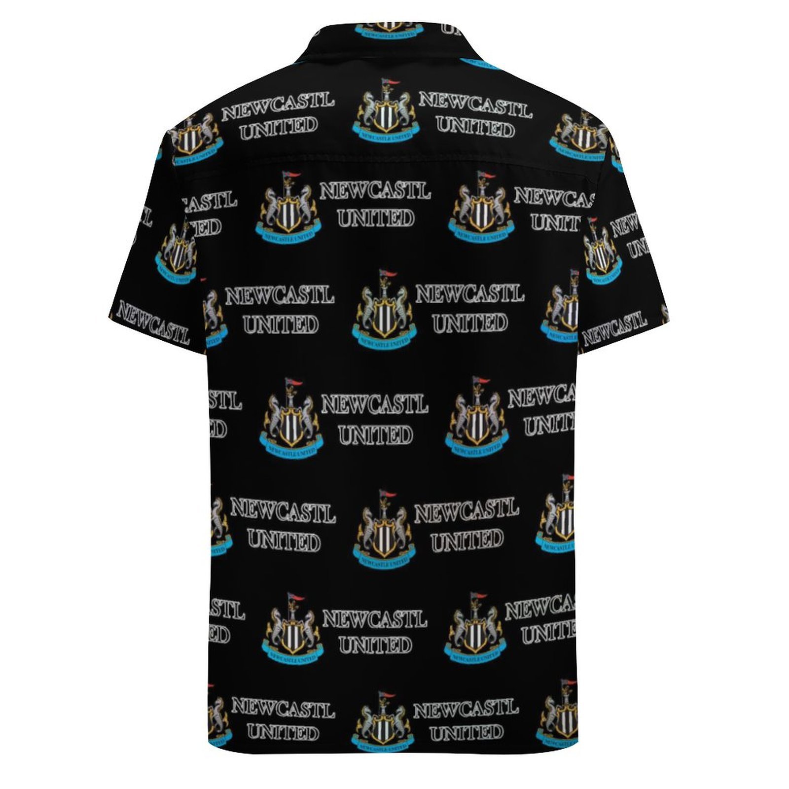 Newcastle United Kurzärmelige Herrenhemden, Passform Sommer Kurzarm Casual Button-Down Hemden Newcastle United Kurzärmelige Herrenhemden, Passform Sommer Kurzarm Casual Button-Down Hemden