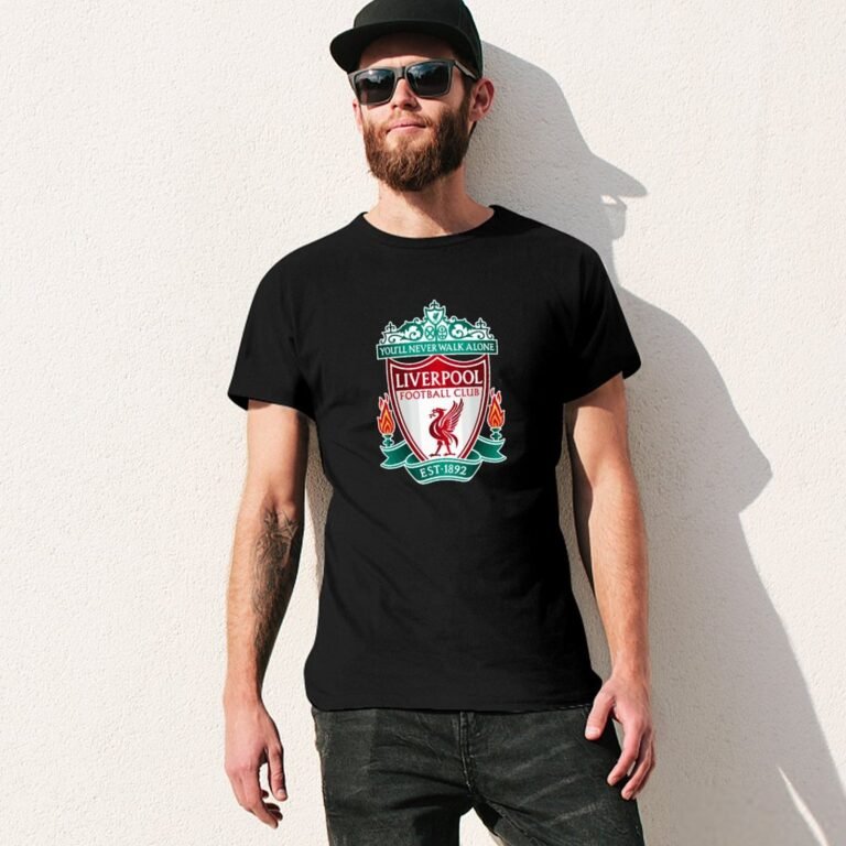 FC Liverpool Core Stretch Slim Cneck Gildan Tee T-Shirt Herren