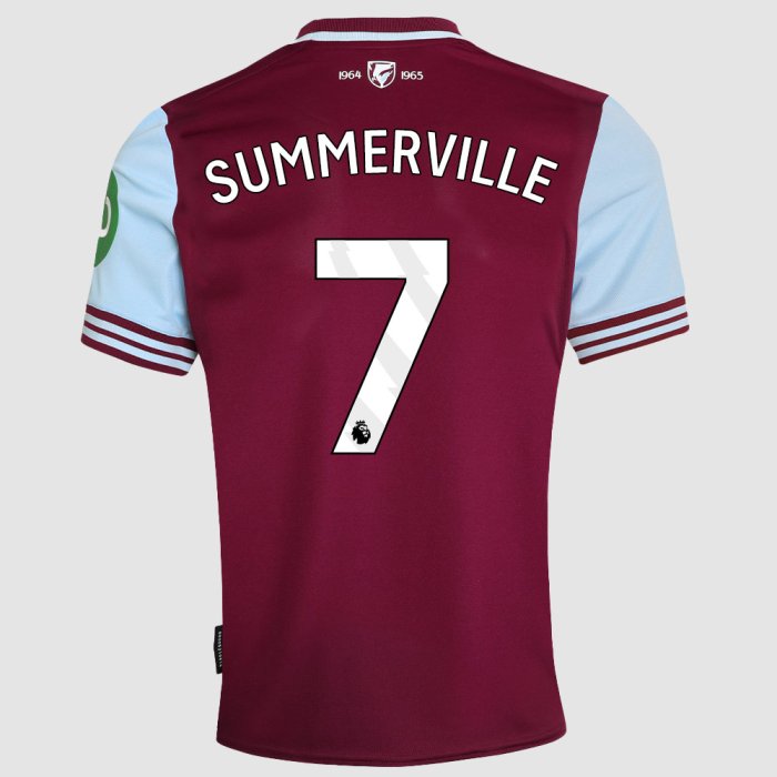 West Ham United Crysencio Summerville 7 Home Trikot 2024-2025