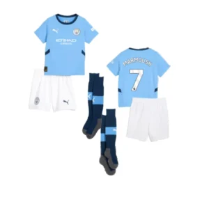 Man City Omar Marmoush 7 Heimtrikot Kinder Mini Kit 2024-2025