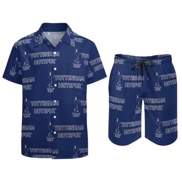 Tottenham Hotspur Lässiges Strandbekleidungsset Kurzärmeliges Hemd Plus Strandhose