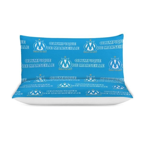 Olympique De Marseille Bettwäscheset 3 Stück Kinder Erwachsene Steppdeckenbezug Steppdeckenbezug Multi Size Laken Set
