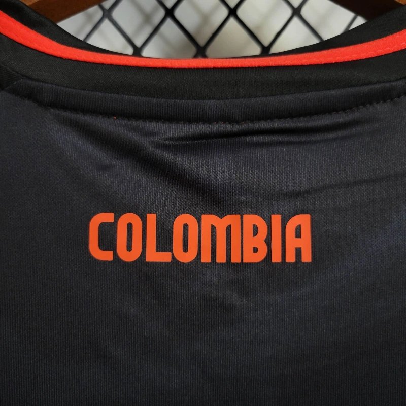 Kolumbien Away Trikot 2024-2025 - Schwarz Kolumbien Away Trikot 2024-2025 - Schwarz