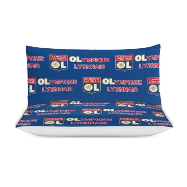 Olympique Lyonnais Bettwäscheset 3 Stück Kinder Erwachsene Steppdeckenbezug Steppdeckenbezug Multi Size Laken Set