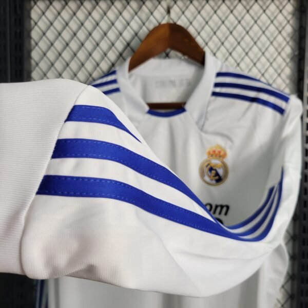 Real Madrid Retro Langarm Home Trikot 2010-2011 - Weiß