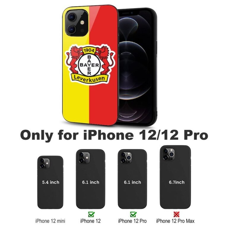 Bayer Leverkusen Stoßfest Glaskasten Handyhüllen & Cover Für IPhone 12