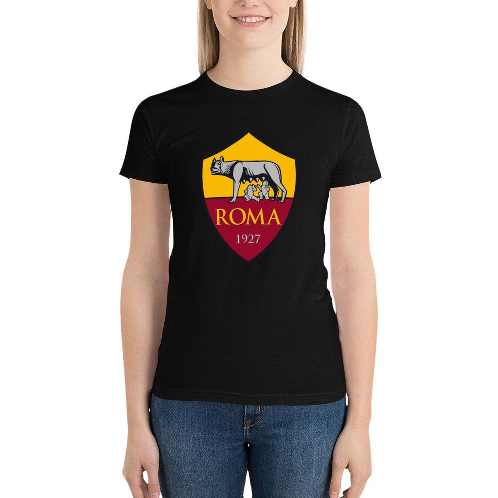AS Rom Damen Kurzarm Rundhals T-Shirt Casual Sommer Tops AS Rom Damen Kurzarm Rundhals T-Shirt Casual Sommer Tops