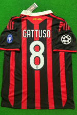 AC Mailand Gennaro Gattuso 8 Home Retro Trikot 2009-2010