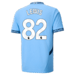 Manchester City Rico Lewis 82 Home Trikot 2024-2025