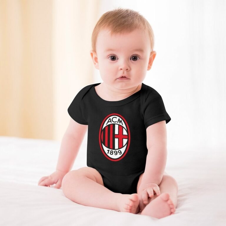 AC Mailand Baby Bodysuit Strampler Schlafanzug Mit Kurzen Ärmeln