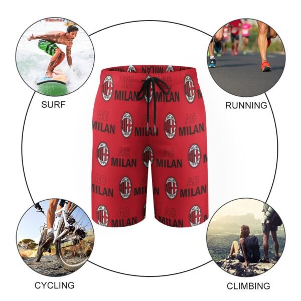 AC Mailand Kinder Badehose,Strandshorts Sommer Jogginghose,Strandhosen