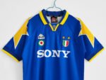 Juventus Away Retro Trikot 1995-1996 - Blau