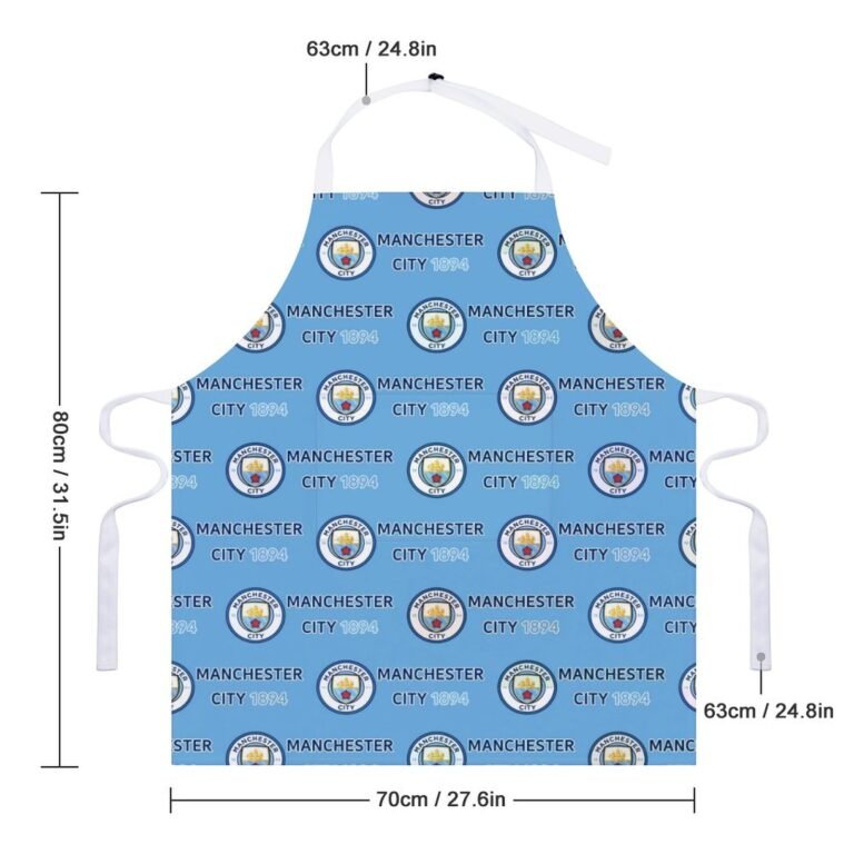 Manchester City Wasserdichte Schürze Wasserdichte Schürze Mit Taschen Für Küchenfarbe Und Mehr.