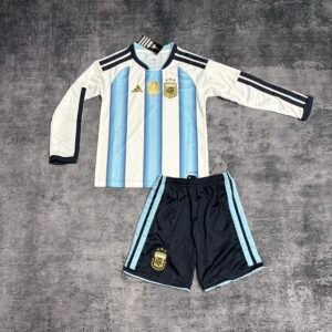 Argentinien Langarm Heimtrikot Kinder WM 2026