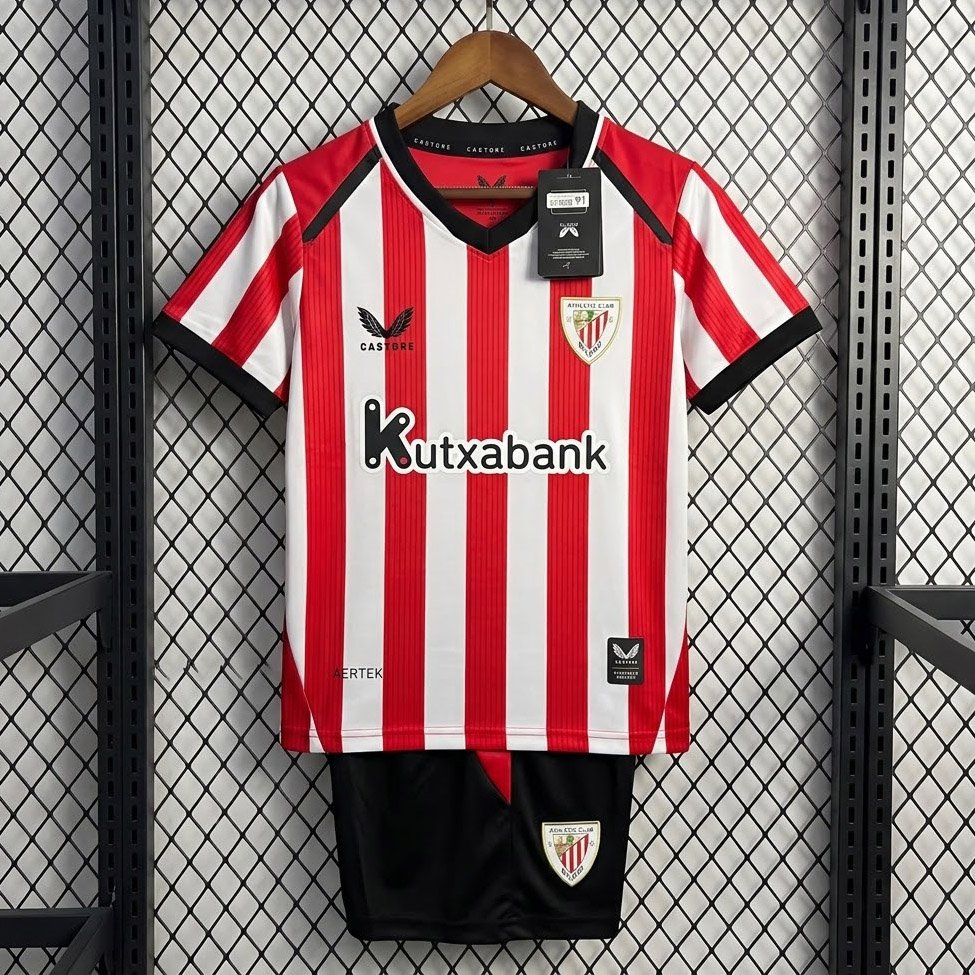 26/27 Athletic Club Bilbao Home Kids Soccer Jersey 26/27 Athletic Club Bilbao Home Kids Soccer Jersey