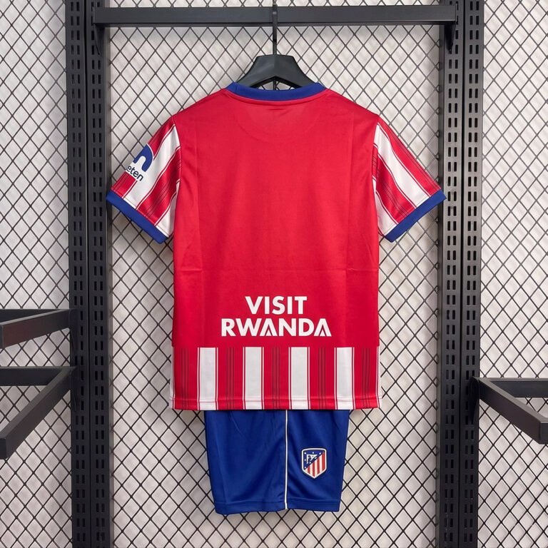 26/27 Atletico Madrid Home Kids Soccer Jersey – Ansicht 2