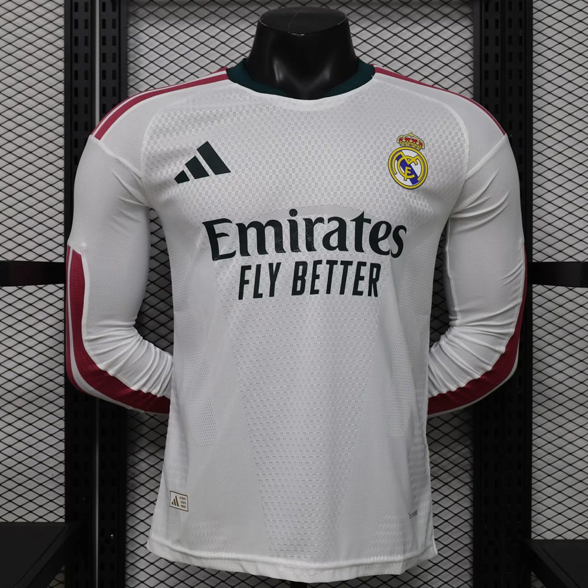 26_27 Real Madrid Home Long Sleeve Player Version Soccer Jersey 1_ZT